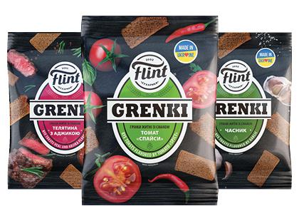 Džiūvėsėliai FLINT GRENKI*, 3 rūšių, 80 g