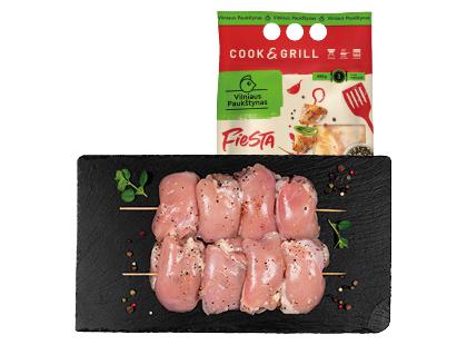 Vištienos šašlykas pipiriniame marinate VILNIAUS PAUKŠTYNAS FIESTA*, 680 g