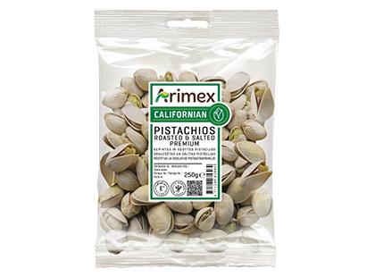 Kepintos ir sūdytos pistacijos ARIMEX*, 250 g