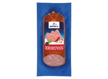 Karštai rūkyta KROKUVOS dešra BIOVELA*, I r., 400 g