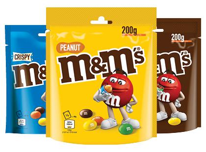 Dražė M&M’S*, 3 rūšių, 187–200 g