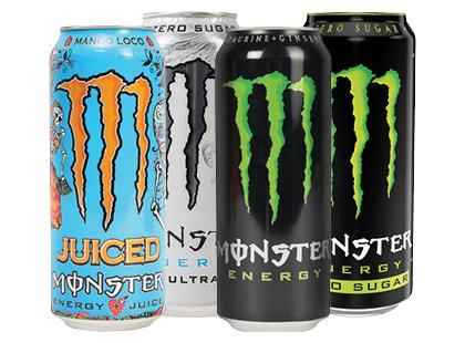Energinis gėrimas MONSTER*, 18 rūšių, 2 skard. × 500 ml