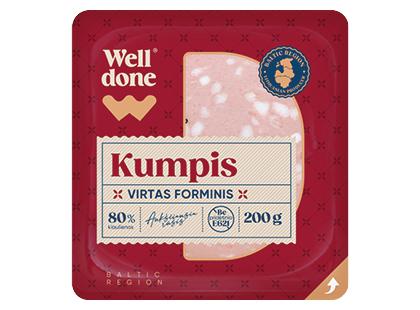 Virtas pjaustytas forminis kumpis WELL DONE*, a. r., 200 g