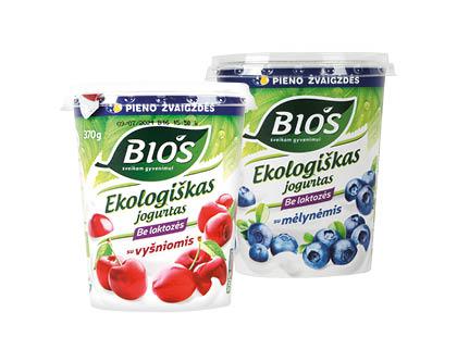 Prekė: Ekologiškas jogurtas BIOS, 6 rūšių, 3,1 % rieb., 2 ind. x 370 g