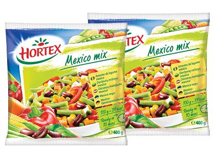 Šaldytas meksikietiškas daržovių mišinys HORTEX MEXICO MIX*, 2 pak. × 400 g