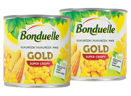 Prekė: Konservuoti kukurūzai BONDUELLE GOLD, 2 pak. × 340 g