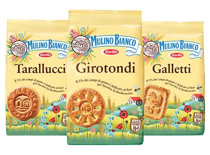 Sviestiniai sausainiai MULINO BIANCO*, 3 rūšių, 350 g