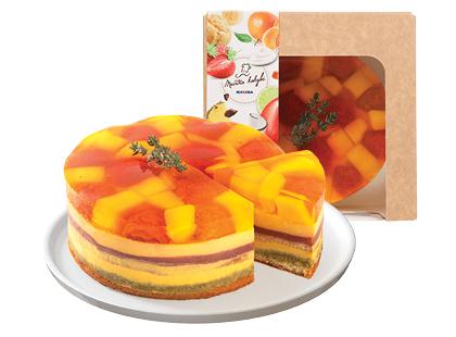 Sūrio PHILADELPHIA tortas su mangais ir braškėmis, 1 kg