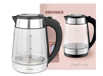 Prekė: Elektrinis stiklinis virdulys HENSKE*, 1,7 l, 1850–2200 W, 1 vnt.