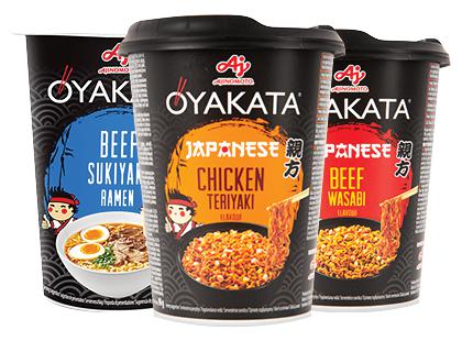 Greitai paruošiami makaronai OYAKATA*, 3 rūšių, 64–96 g
