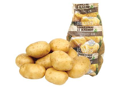 Lietuviškos bulvės LINKĖJIMAI IŠ KAIMO, fasuotos, 1 kg
