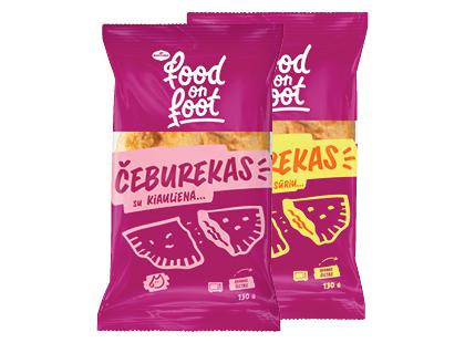 Čeburekas su kiaulienos; vištienos ir sūrio įdaru MANTINGA*, 2 rūšių, 2 pak. × 130 g
