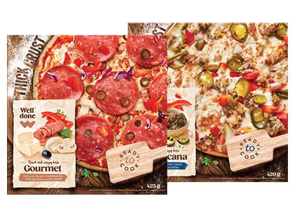 Šaldyta pica GOURMET; AMERICANA WELL DONE*, 2 rūšių, 420–425 g