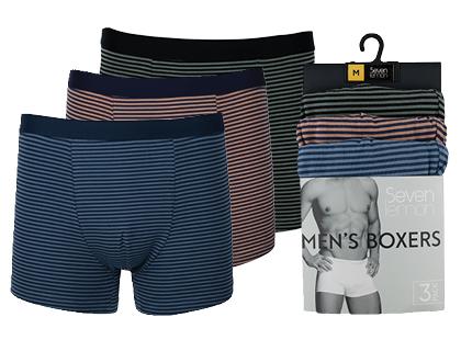 Vyriškos boksikės SEVEN LEMON*, M–XXL dydžiai, 1 pak. (3 vnt.)