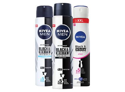 Vyriškas; moteriškas purškiamasis antiperspirantas NIVEA*, 3 rūšių, 250 ml