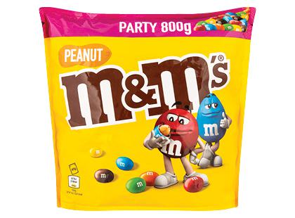 Dražė M&M’S PEANUT su žemės riešutais*, 800 g