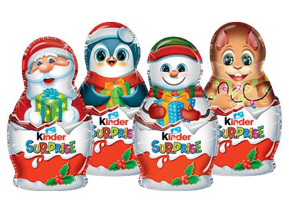 Šokoladinė figūrėlė KINDER su staigmena*, 4 rūšių, 36 g