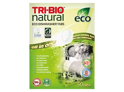 Indaplovių tabletės TRI-BIO NATURAL*, 1 pak. (50 vnt.)