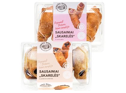 BIRŽŲ DUONOS sausainiai SKARELĖS*, 2 rūšių, 320 g