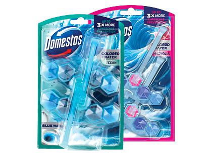 WC valiklis-gaiviklis DOMESTOS*, 2 rūšių, 1 pak. (2 vnt.)