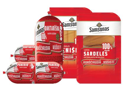 Virtoms SAMSONO dešroms, dešrelėms ir sardelėms*
