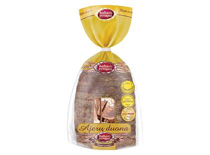 Raikyta juoda AJERŲ duona BALTASIS PYRAGAS*, 650 g