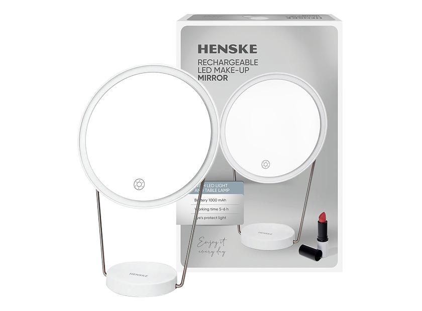 Prekė: Kosmetinis veidrodis su LED apšvietimu HENSKE, 1 vnt.
