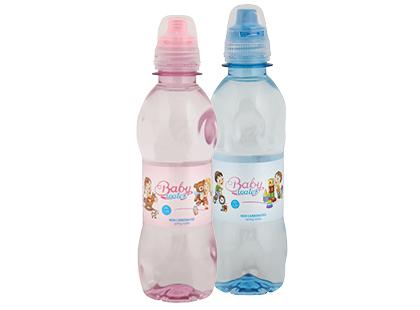 Šaltinio vanduo BABY WATER*, 2 rūšių, 250 ml