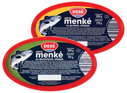 Aliejuje keptos menkės DESĖ*, 2 rūšių, 350 g