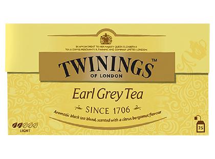 Prekė: Juodoji arbata TWININGS EARL GREY, 1 pak. (25 vnt.)