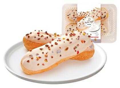 Eklerai su maskarponės sūrio kremu*, fasuoti, 1 pak. (2 vnt. × 50 g)