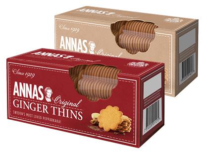 Prekė: Sausainiai ANNA’S, 2 rūšių, 150 g