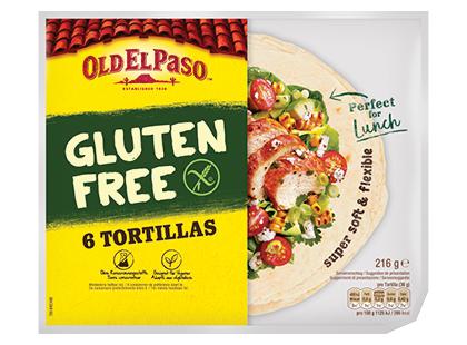 Tortilijos OLD EL PASO be glitimo*, 216 g