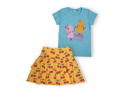 Prekė: Mergaitiškų drabužių komplektas, 104–134 dydžiai, 1 kompl.