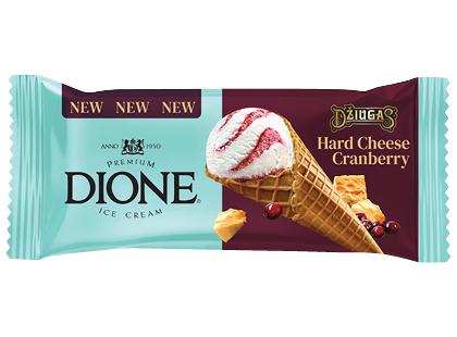 Valgomieji ledai ragelyje DIONE su sūriu DŽIUGAS*, 75 g
