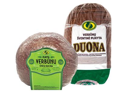 VERBŪNŲ plikyta duona*, 2 rūšių, 600–800 g