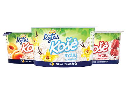 Ryžių košė RYTAS*, 3 rūšių, 6 % rieb., 200 g