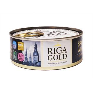 Prekė: Konservuoti šprotai aliejuje RIGA GOLD, 240 g