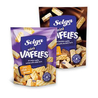 Prekė: Vafliai SELGA MINI (2 rūšių), 250 g
