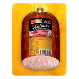 Prekė: SKANULIO k. r. VOKIŠKAS servelatas, a. r., 500 g