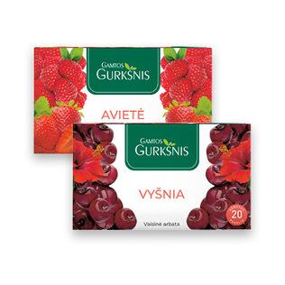 Arbata GAMTOS GURKŠNIS (įv. rūšių), 2 g x 20 vnt./pak.