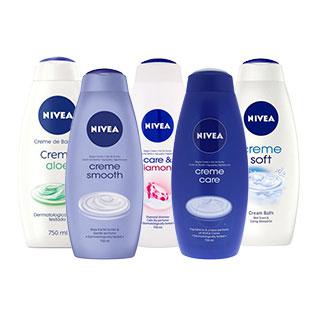 Dušo gelis NIVEA CREME (5 rūšių), 750 ml