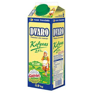 DVARO kefyras, 2,5% rieb., 900 g