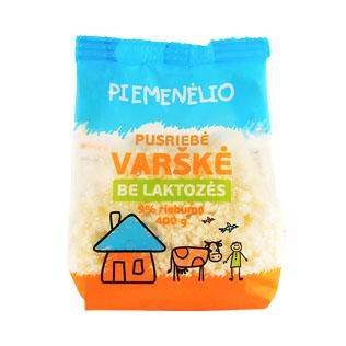 PIEMENĖLIO biri varškė be laktozės 9% rieb., 400 g
