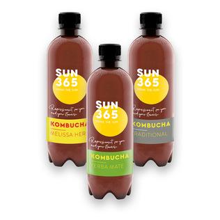 Ekologiškas šaltasis arbatos gėrinas SUIN365 KOMBUCHA (3 rūš.), 0,5 l