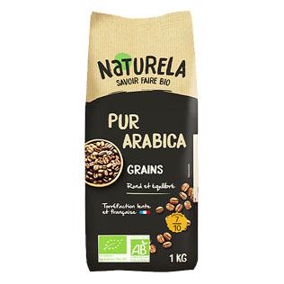 Ekologiškos kavos pupelės 100% NATURELA, 1 kg