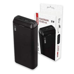 Išorinė baterija EMOS 20000 mAh, art. B0527B, 1 vnt