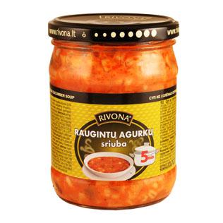 Konservuota sriuba RIVONA, raugintų agurkų arba kopūstų, 480 g
