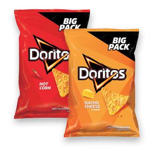 Kukurūzų traškučiai DORITOS, 2 rūšių, 180 g
