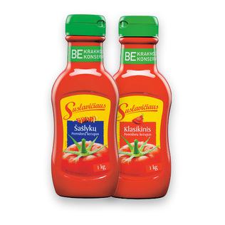 Prekė: SUSLAVIČIAUS kečupas KLASIKINIS arba ŠAŠLYLŲ, 1 kg